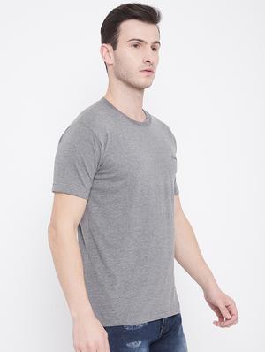 grey solid t-shirt - 17483935 - Standard Image - 2
