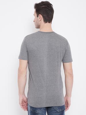 grey solid t-shirt - 17483935 - Standard Image - 4
