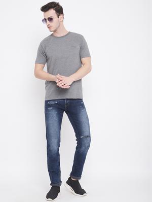 grey solid t-shirt - 17483935 - Standard Image - 5