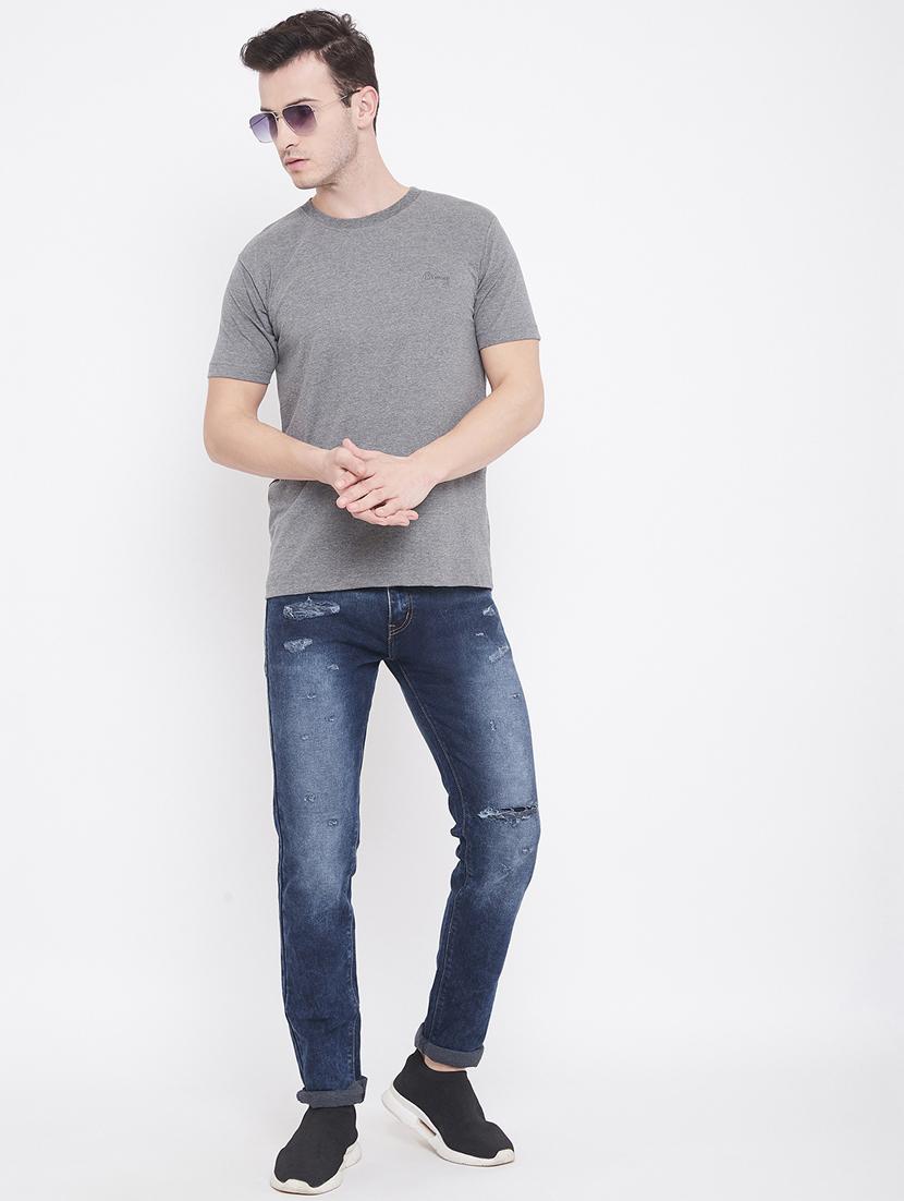 grey solid t-shirt - 17483935 - Zoom Image - 5