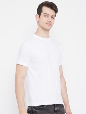 white solid t-shirt - 17483938 - Standard Image - 2