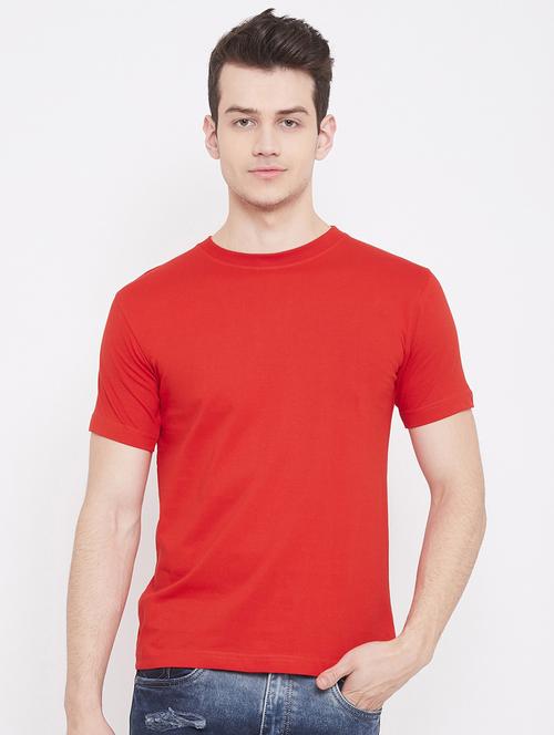 red solid t-shirt - 17483939 - Standard Image - 1