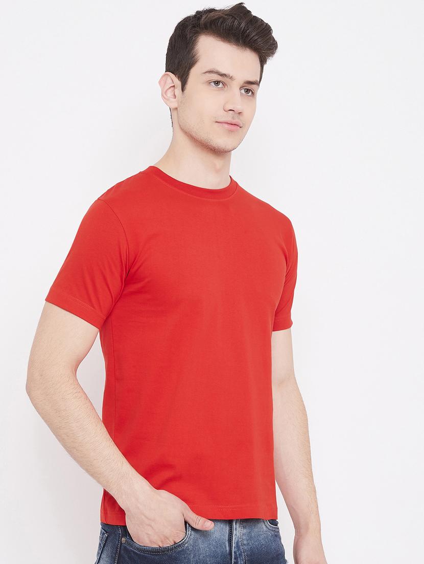 red solid t-shirt - 17483939 - Zoom Image - 2