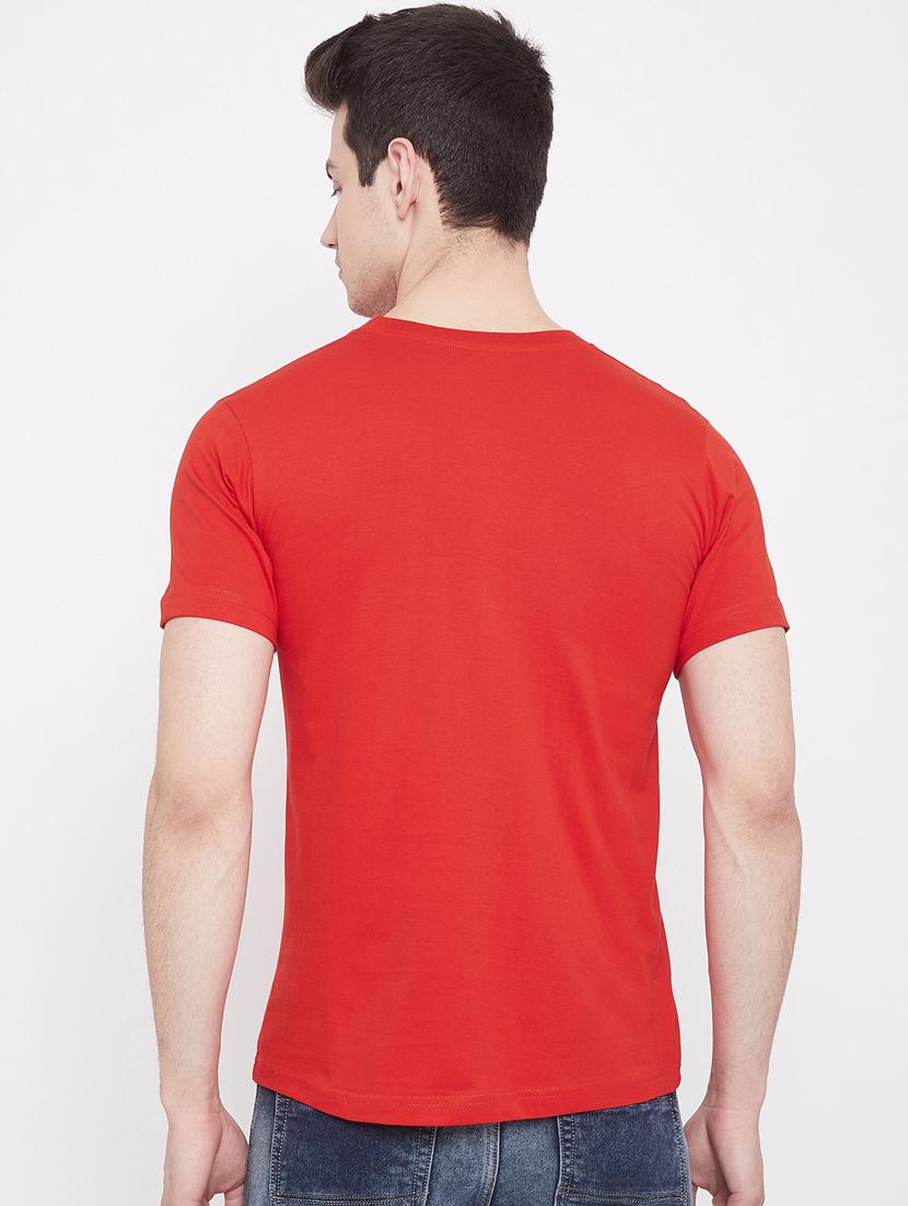 red solid t-shirt - 17483939 - Zoom Image - 4