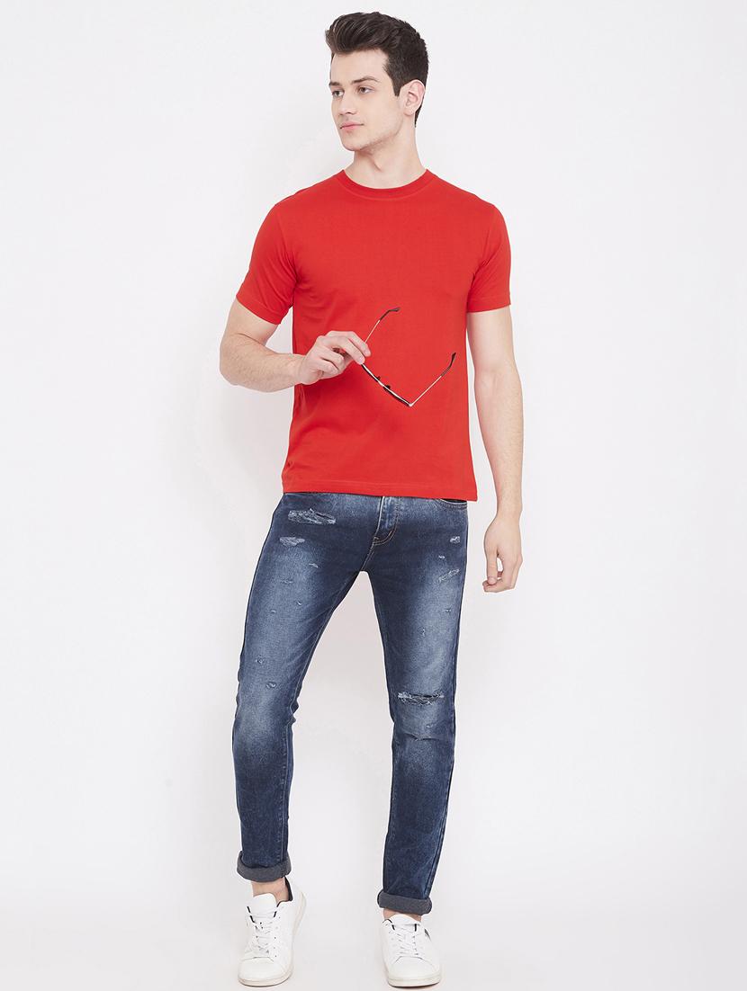 red solid t-shirt - 17483939 - Zoom Image - 5