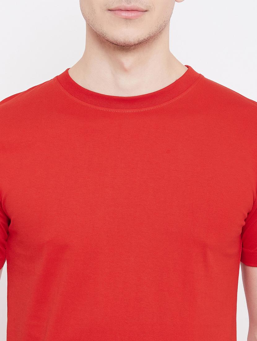 red solid t-shirt - 17483939 - Zoom Image - 6