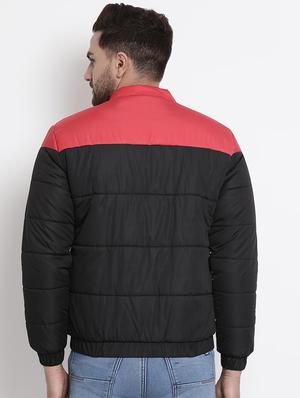 black color block quilted jacket - 17483959 - Standard Image - 3