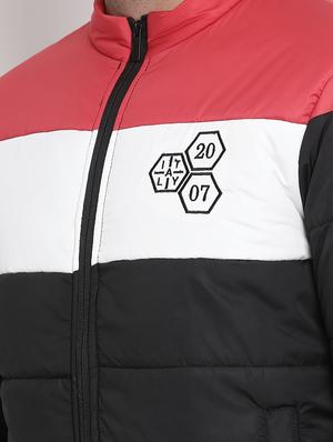 black color block quilted jacket - 17483959 - Standard Image - 5