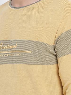 yellow self design acrylic pullover - 17483982 - Standard Image - 5