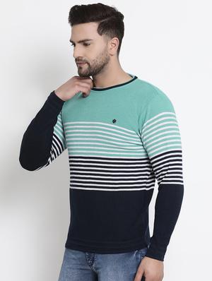 green striped acrylic pullover - 17483984 - Standard Image - 2