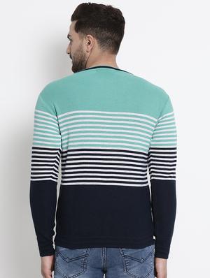 green striped acrylic pullover - 17483984 - Standard Image - 3