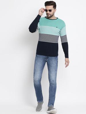 green striped acrylic pullover - 17483984 - Standard Image - 4