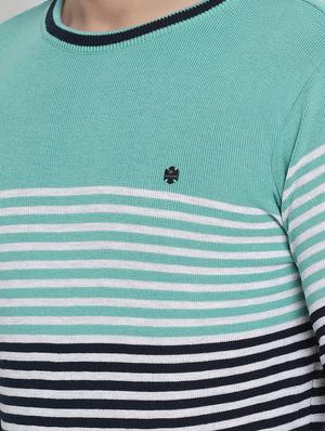 green striped acrylic pullover - 17483984 - Standard Image - 5