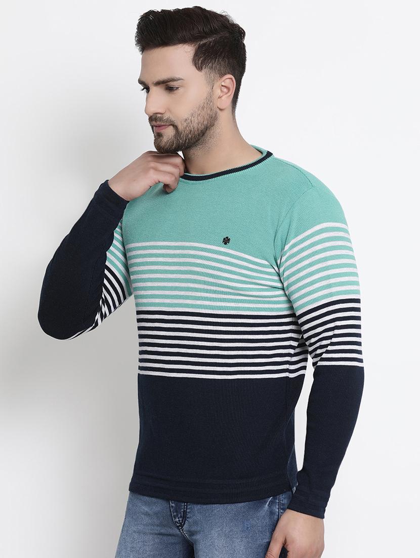green striped acrylic pullover - 17483984 - Zoom Image - 2