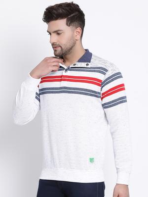 white striped sweatshirt - 17484023 - Standard Image - 2