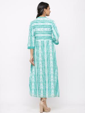 striped cotton a-line kurta - 17484590 - Standard Image - 3
