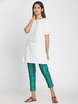 pure silk cigarette pants - 17484625 - Standard Image - 4