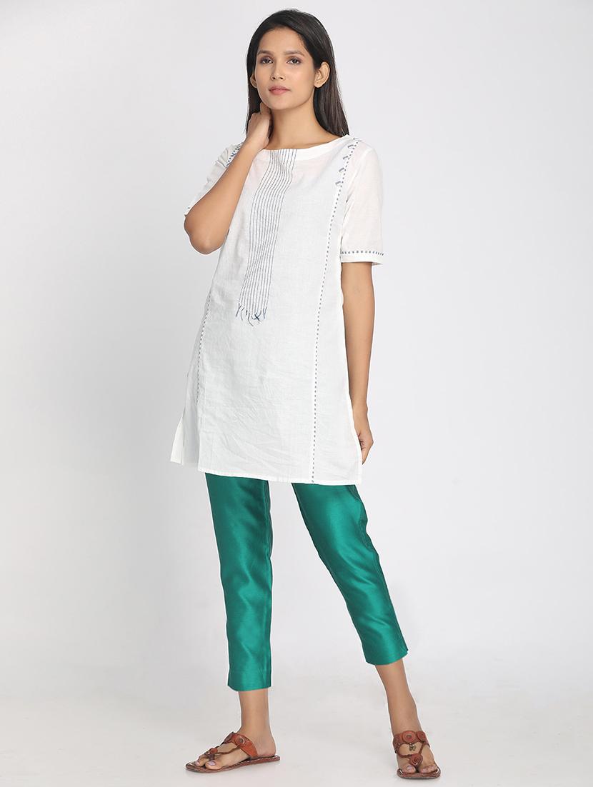 pure silk cigarette pants - 17484625 - Zoom Image - 4