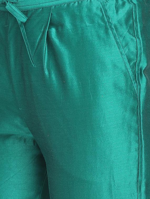 pure silk cigarette pants - 17484625 - Zoom Image - 5