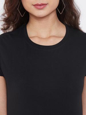 round neck solid tee - 17484739 - Standard Image - 5