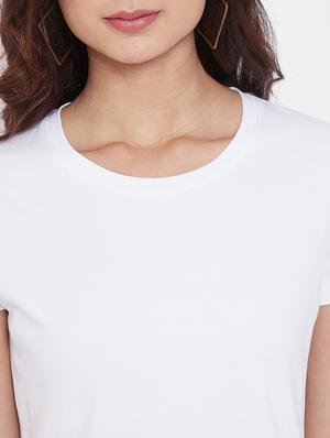 round neck solid tee - 17484740 - Standard Image - 6