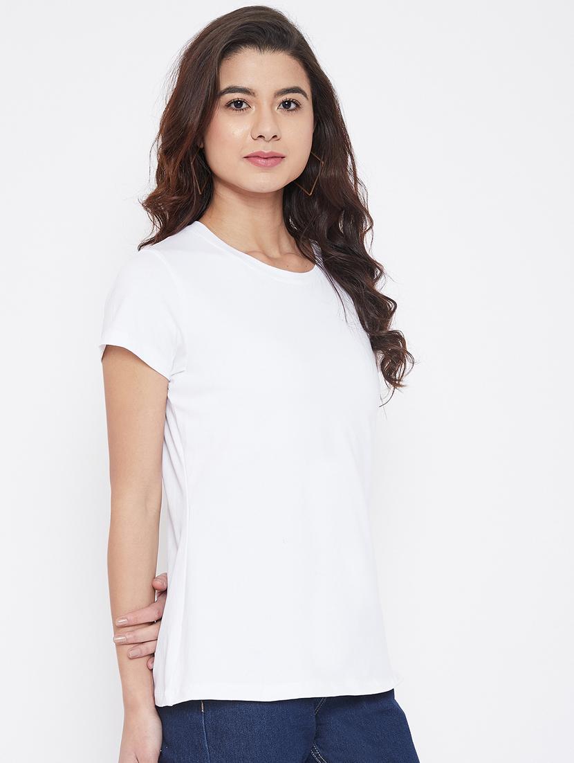 round neck solid tee - 17484740 - Zoom Image - 2