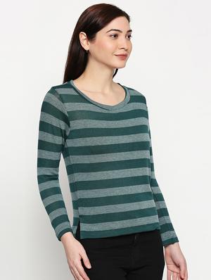 v-neck striped tee - 17484805 - Standard Image - 2