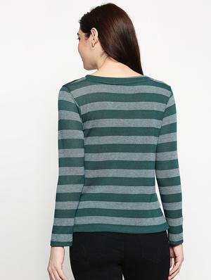 v-neck striped tee - 17484805 - Standard Image - 3