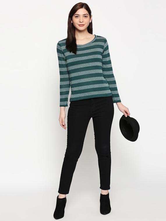 v-neck striped tee - 17484805 - Zoom Image - 4