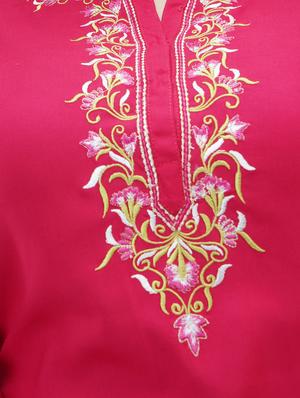 solid rayon straight kurta - 17484864 - Standard Image - 4