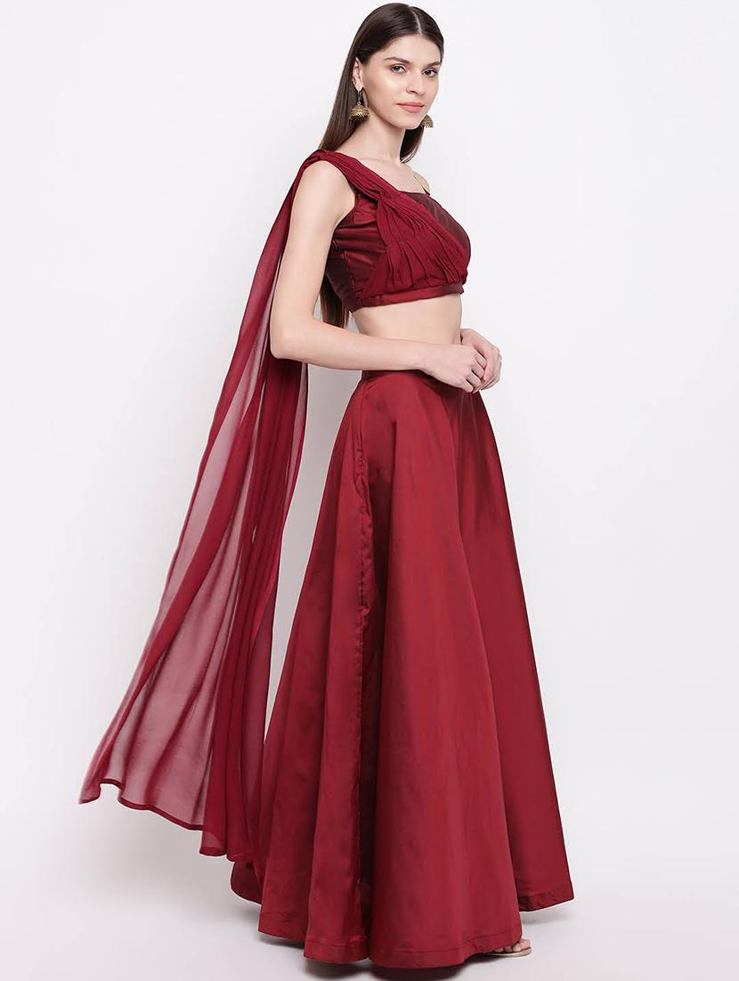 solid top and skirt set - 17484881 - Zoom Image - 3