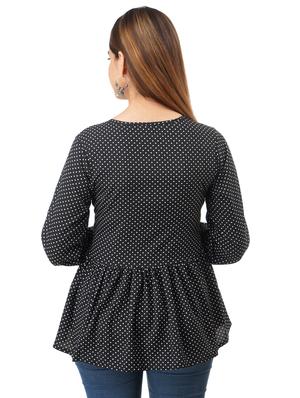 polka dot peplum top - 17484886 - Standard Image - 2