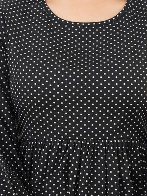 polka dot peplum top - 17484886 - Standard Image - 4