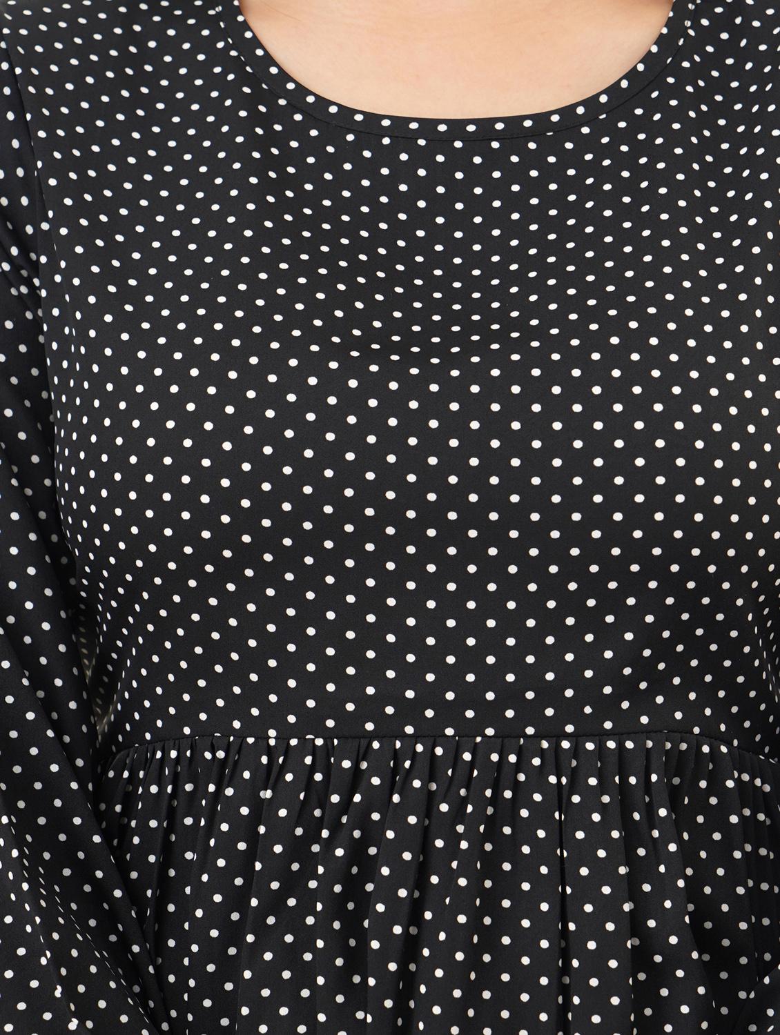 polka dot peplum top - 17484886 - Zoom Image - 4