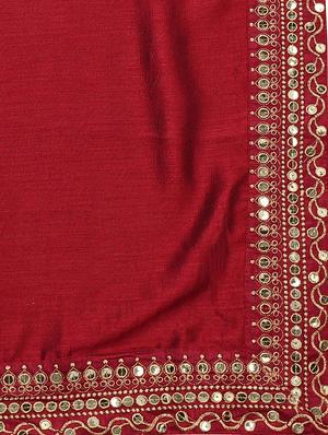 solid bordered saree with blouse - 17484940 - Standard Image - 3