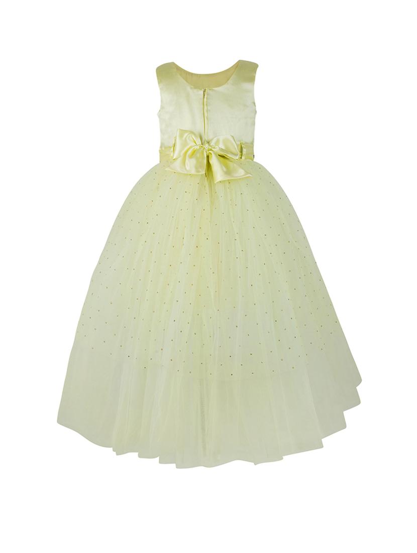 yellow net frock - 17485031 - Zoom Image - 2