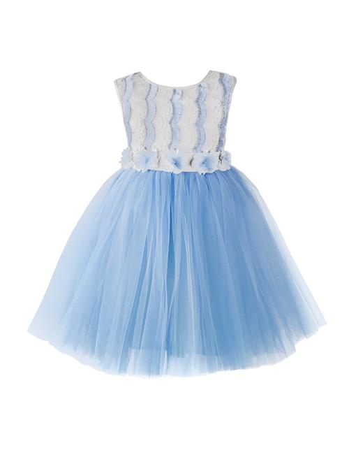 blue net frock - 17485040 - Standard Image - 1