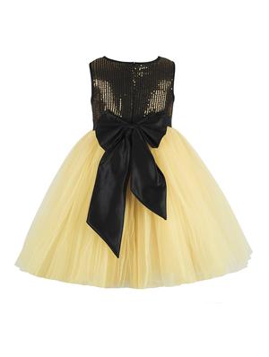 yellow net frock - 17485046 - Standard Image - 2