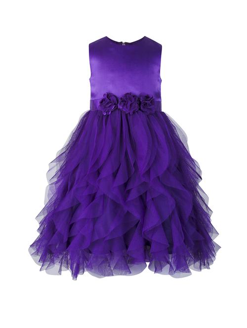 purple net frock - 17485054 - Standard Image - 1