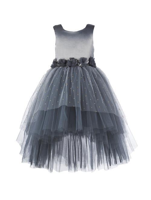 grey net frock - 17485061 - Standard Image - 1