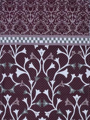 sheen décor reversible collection flip top wine color beautiful and comfortable double bedsheet set - 17485103 - Standard Image - 5