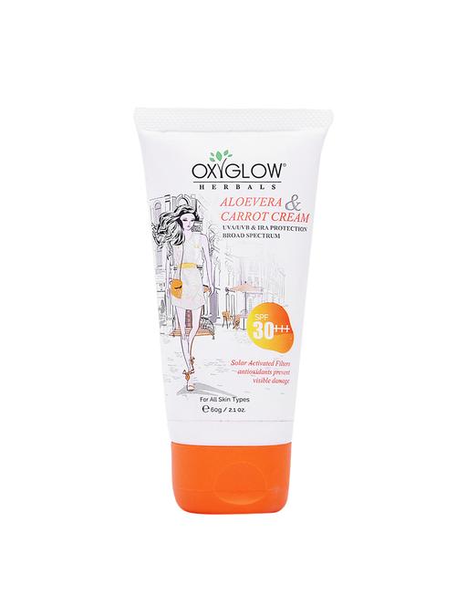 aloe vera and carrot sunscreen cream- spf 30+++ - 60 g - 17485370 - Standard Image - 1