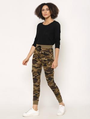 brown cotton track pants - 17488092 - Standard Image - 4