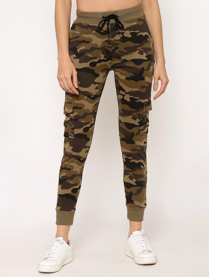 brown cotton track pants - 17488092 - Zoom Image - 1