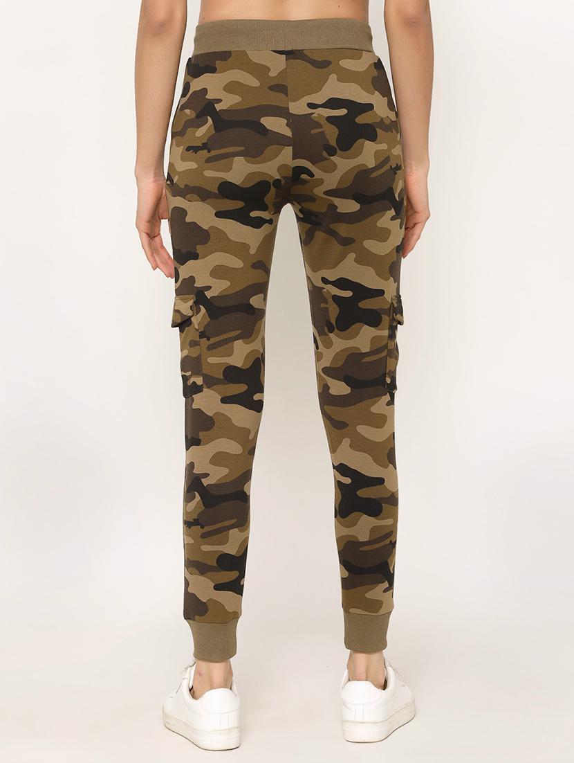 brown cotton track pants - 17488092 - Zoom Image - 3