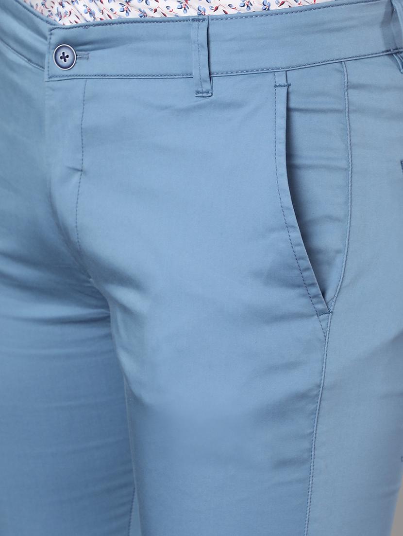 light blue solid chinos - 17488103 - Zoom Image - 5