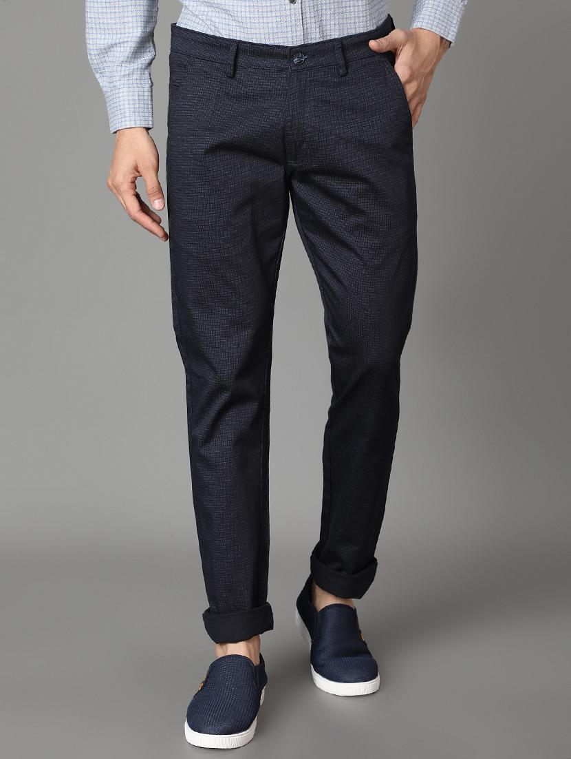 black self design casual trouser - 17488106 - Zoom Image - 1