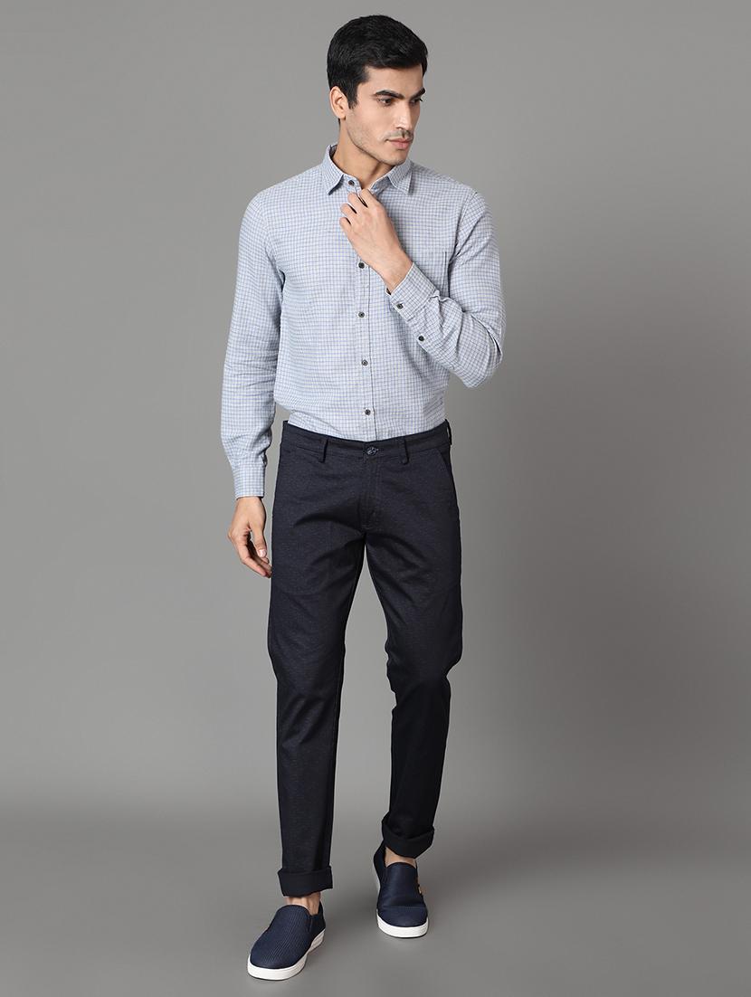 black self design casual trouser - 17488106 - Zoom Image - 4