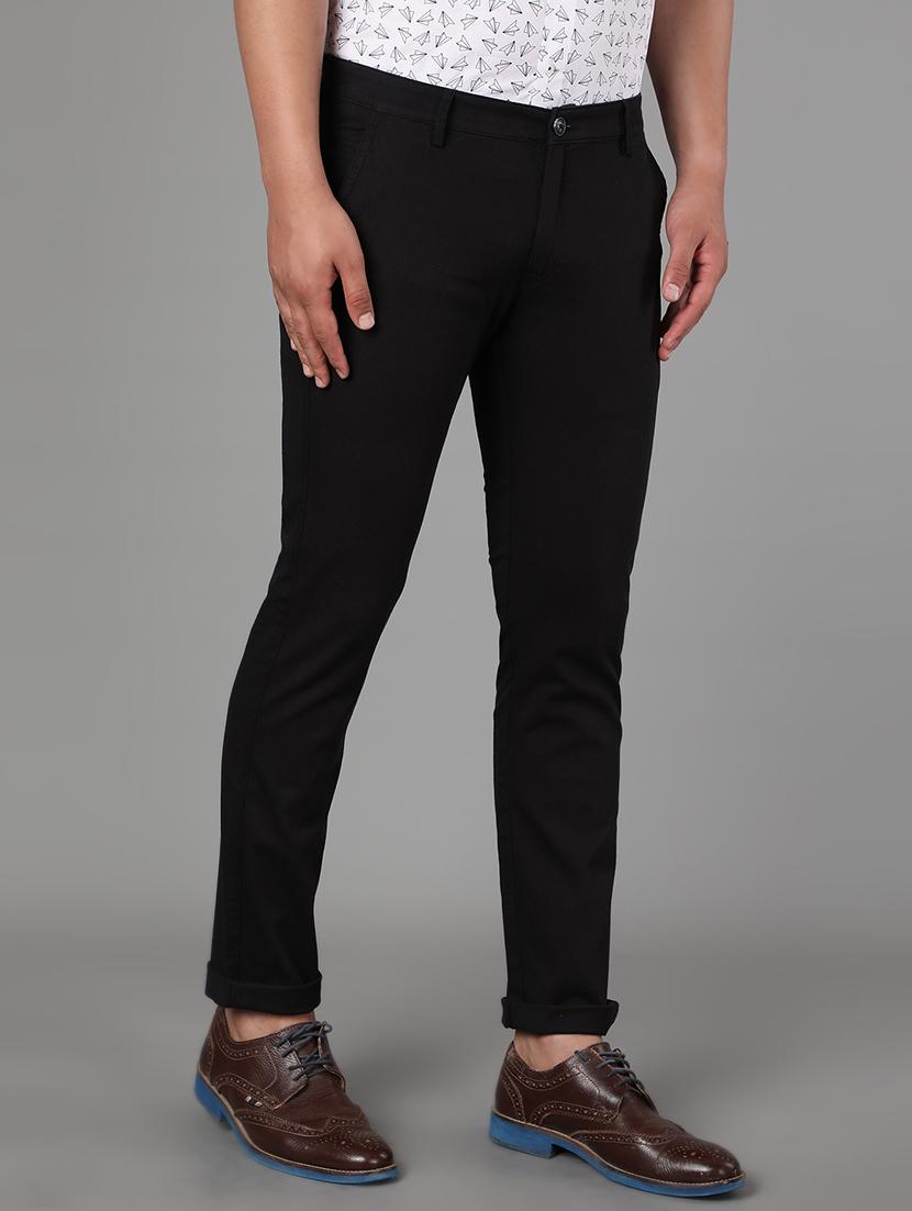 black solid chinos - 17488107 - Zoom Image - 2
