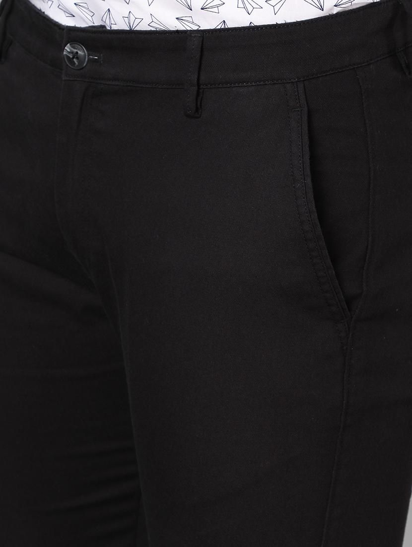 black solid chinos - 17488107 - Zoom Image - 5